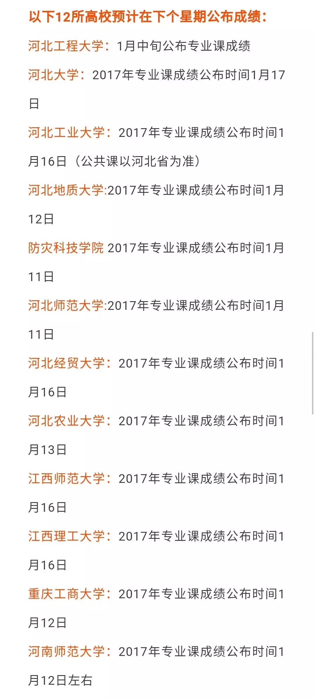 这所高校即将公布成绩！历年成绩公布最早的12所高校有你的吗？(图2)